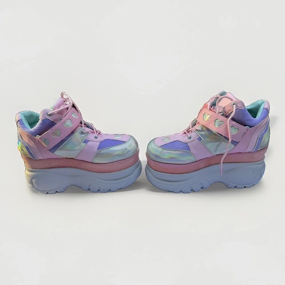 Sugar Thrillz Dolls Kill Chunky Platform Sneakers Fairywalker Size 9 Festival